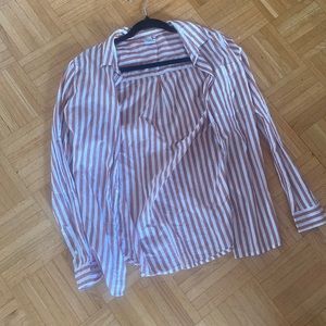 Ichi striped button down shirt